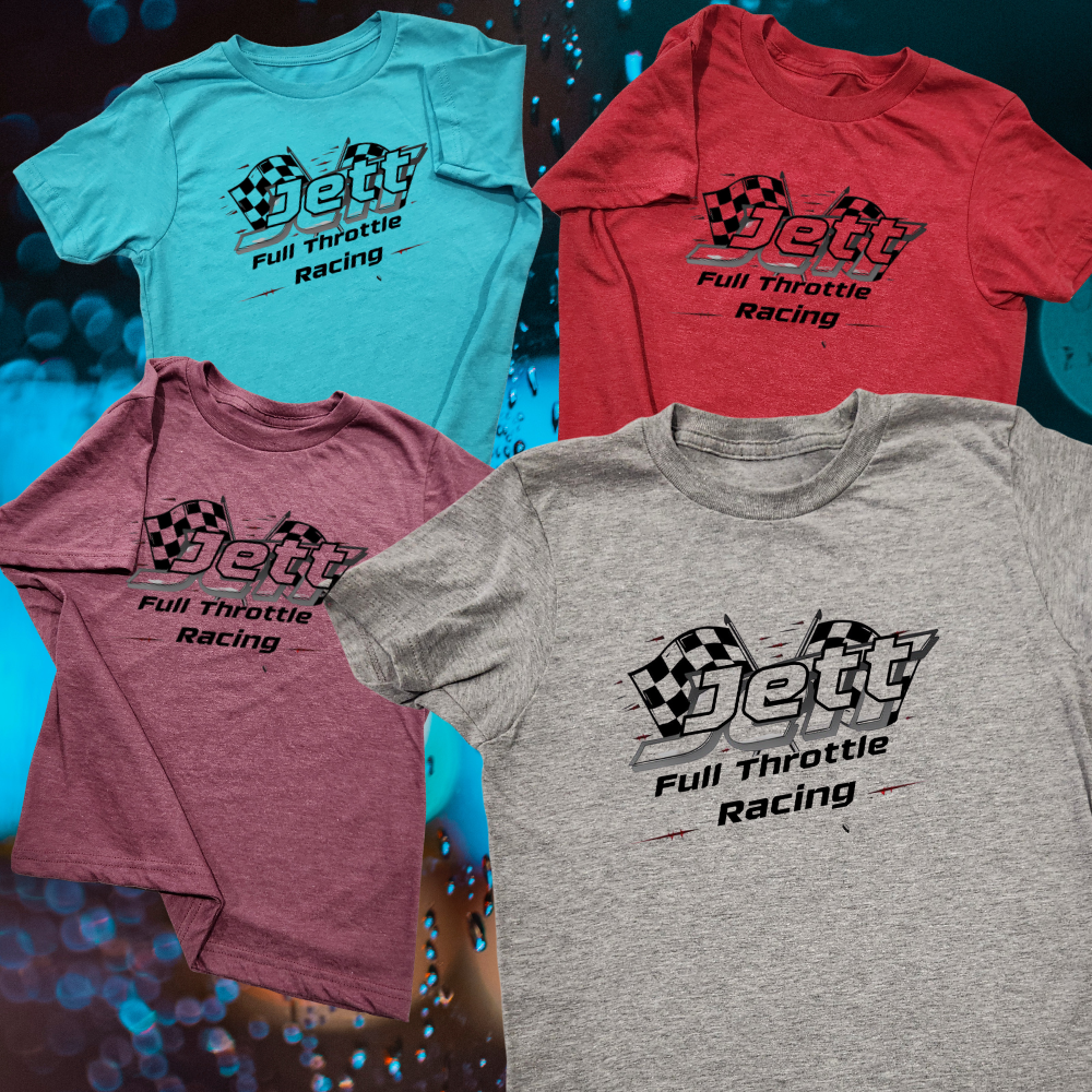 JETT Full Throttle RACING Adult T-Shirt