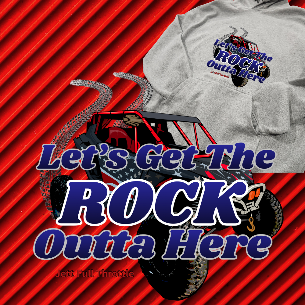 ROCK OUTTA HERE Adult Hoodie