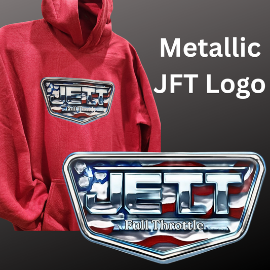 Metallic JFT Logo Youth Hoodie