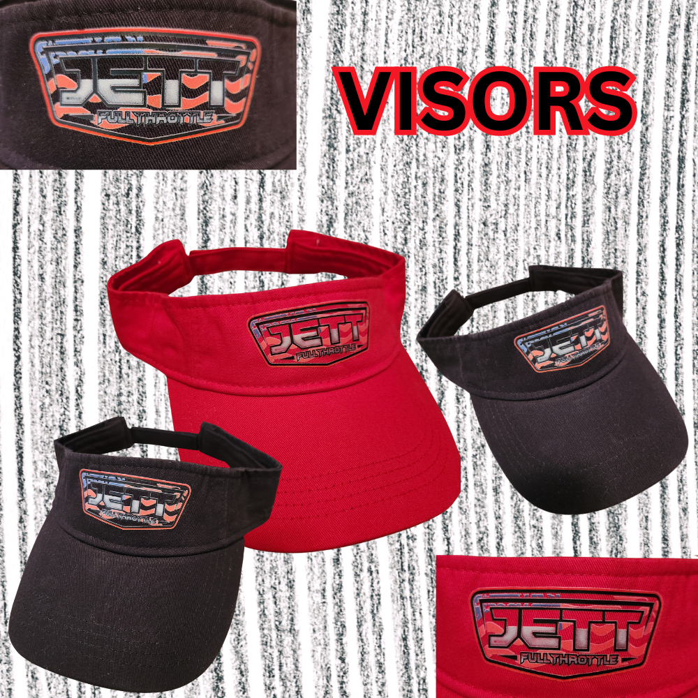 JFT VISORS - Red or Black