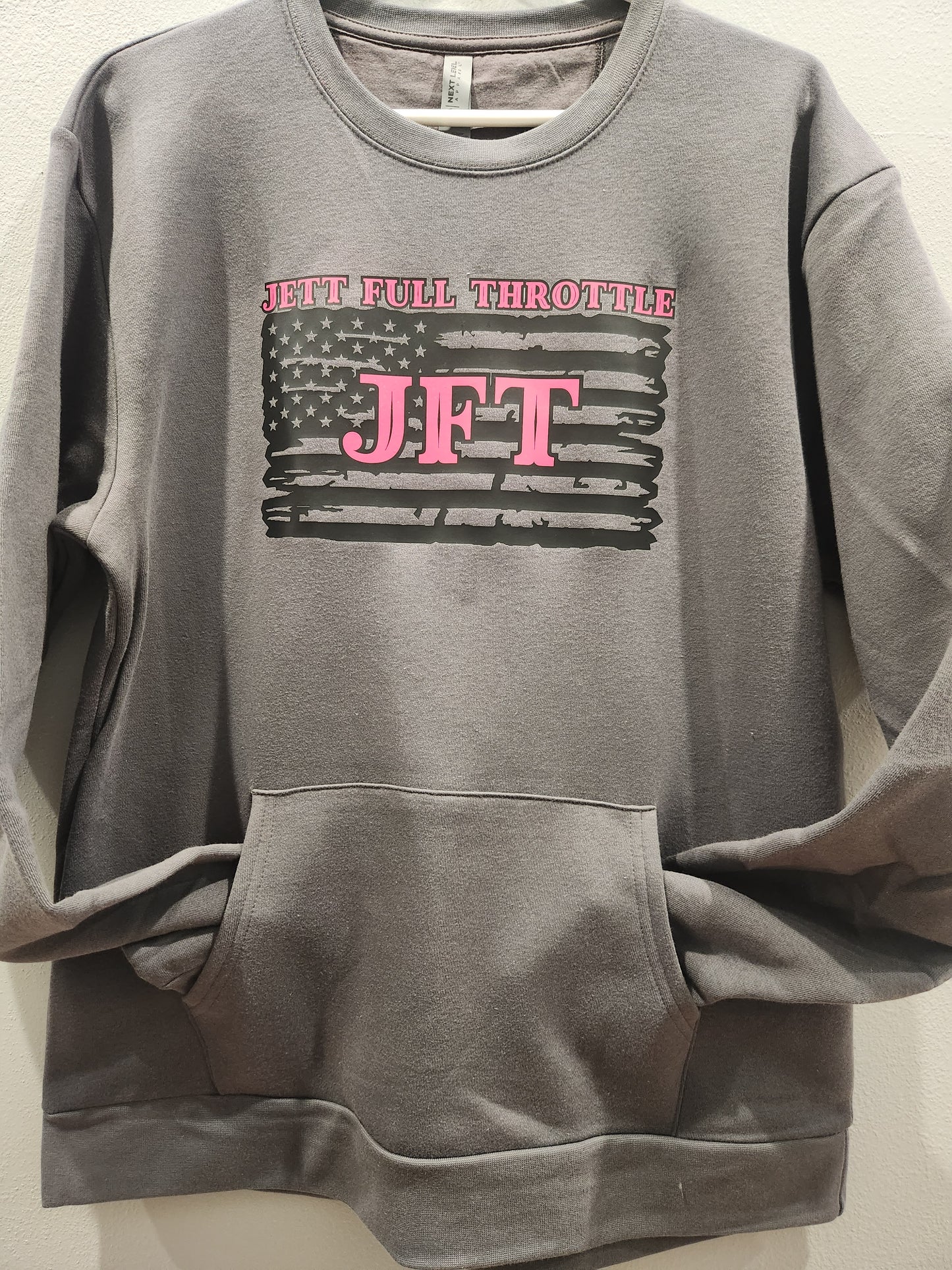 SWEATSHIRT WITH POCKETS and JFT Flag Logo Adult